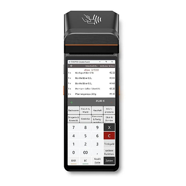 KLARPOS 7 – Komplettkasse mit TSE, 5 Jahren Software und Kartenzahlung