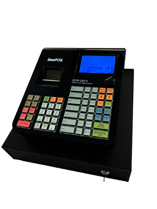SamPOS ECR-220 II – Registrierkasse mit kleiner Kassenlade