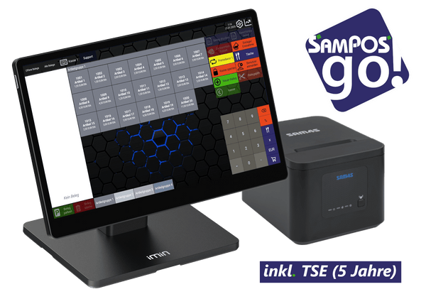 SamPOS go! Paket XL eco – 15,6″-Kasse mit Bondrucker